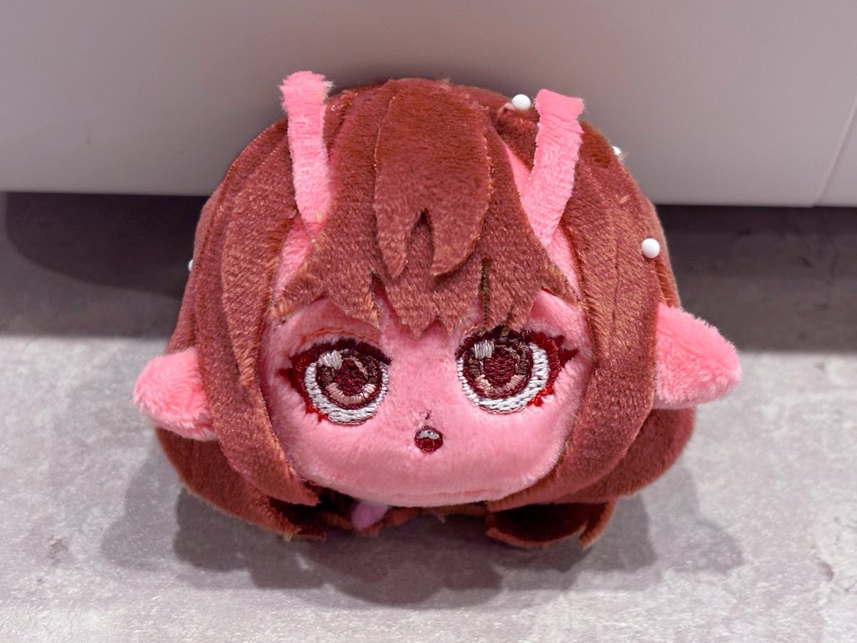 布で仮置きした！！！！
かわいすぎるな！！！？💞💞💞💞💞

 #自作ぬい