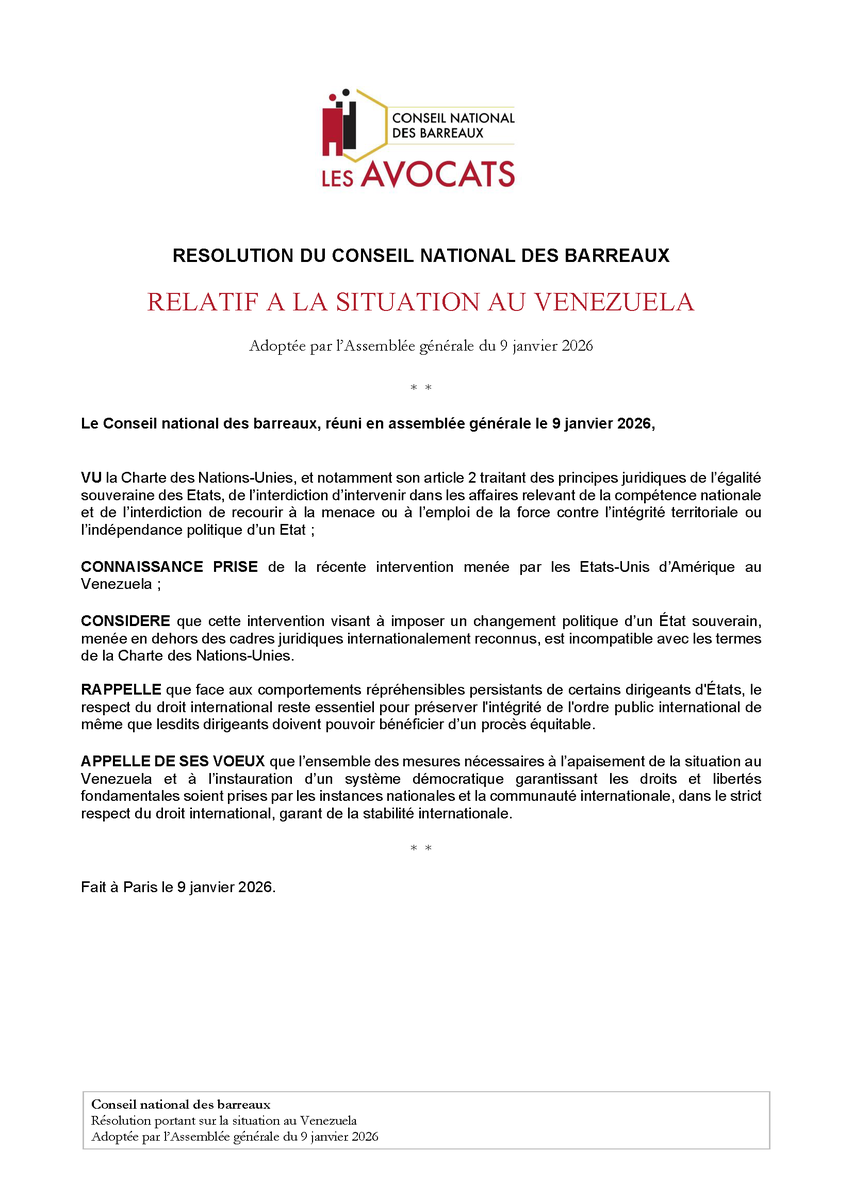 Conseil national des barreaux - les avocats tweet media