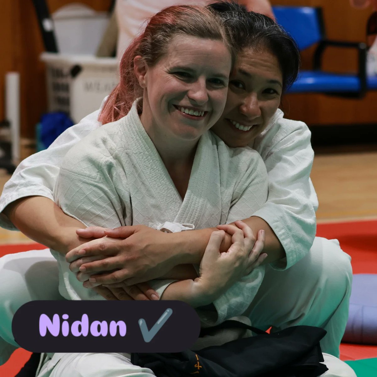 AnnieMars11's tweet photo. Thank you to the amazing Wei, for being an amazing partner for my grading! Everything simply felt so simple in the moment, despite Melbourne's heatwave!
I'm proud to announce that I now hold the rank of Nidan (2nd lvl black belt!)

#aikido #aikidolife #aikidoaikikai #aikidoka https://t.co/FNw1LmE2up