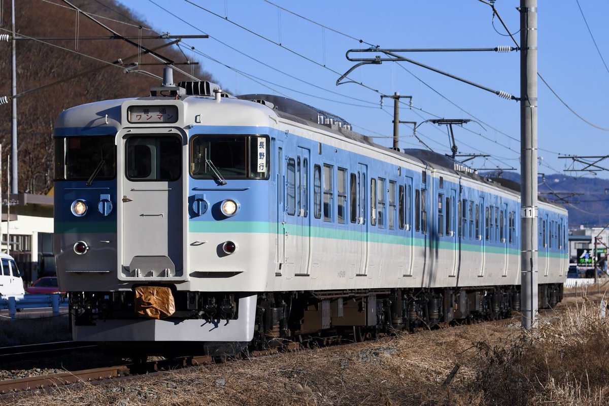2026.1.9 しなの鉄道 115系 1653M S11編成 新長野色 2644M S1編成 しな