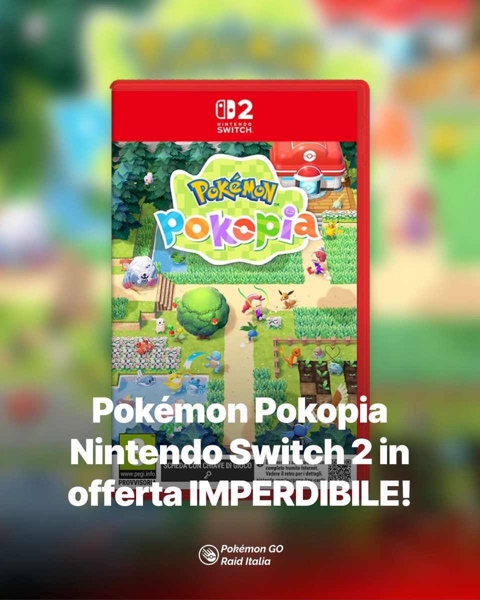 PokemonGoRaidIt's tweet image. Pokémon Pokopia – Nintendo Switch 2 in offerta IMPERDIBILE: risparmia 13% sul prezzo ufficiale! pokemongoraiditalia.com/pokemon-pokopi…