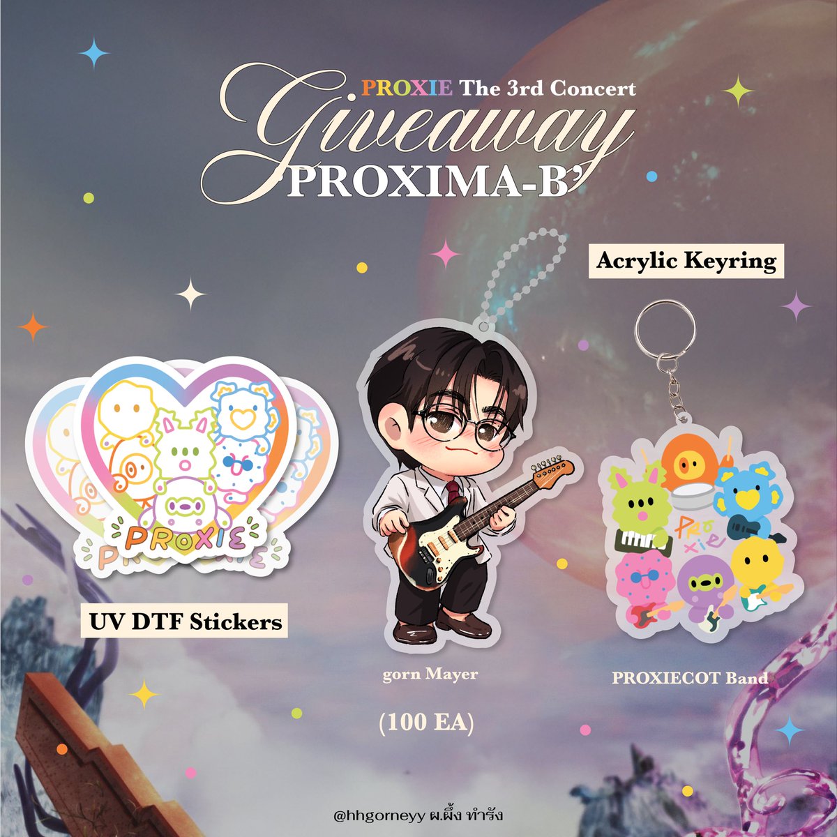 hhgorneyy's tweet image. ꒰ 𝘱𝘭𝘴 𝘬𝘪𝘯𝘥𝘭𝘺 𝘳𝘵 ꒱  

𝐺𝑖𝑣𝑒𝑎𝑤𝑎𝑦 𝑓𝑜𝑟 #PROXIE_The3rdConcert

‘PROXIMA-B’

🧡💛💚🩷🩵💜

︎✰𝐀𝐜𝐫𝐲𝐥𝐢𝐜 𝐊𝐞𝐲𝐫𝐢𝐧𝐠 
    🜸𝖯𝖱𝖮𝖷𝖨𝖤𝖢𝖮𝖳 𝖡𝖺𝗇𝖽 
    🜸𝗀𝗈𝗋𝗇 𝖬𝖺𝗒𝖾𝗋

✰𝐔𝐕 𝐃𝐓𝐅 𝐒𝐭𝐢𝐜𝐤𝐞𝐫𝐬

🗓️ : 𝟤𝟦 𝖩𝖺𝗇 𝟤𝟢𝟤𝟨
⏰ : 𝖳𝖡𝖠
📍 :…