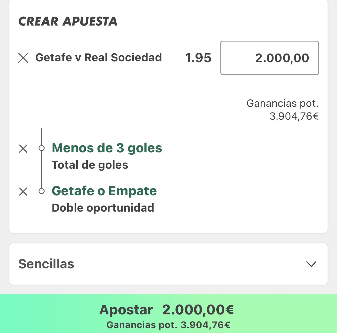 THXtips29's tweet image. 🔥 BOMBA RÁPIDA 1.95! 🔥
Getafe vs Real Sociedad
Under 3 goles + 1X (Getafe o Empate)
•  Getafe en casa = muro Bordalás (6/7 under 2.5)
•  Real floja fuera (solo 1 victoria liguera)
•  Histórico Coliseum = puro cemento, bajos goles
•  Ambos sin forma arriba → ¡PARTIDO…