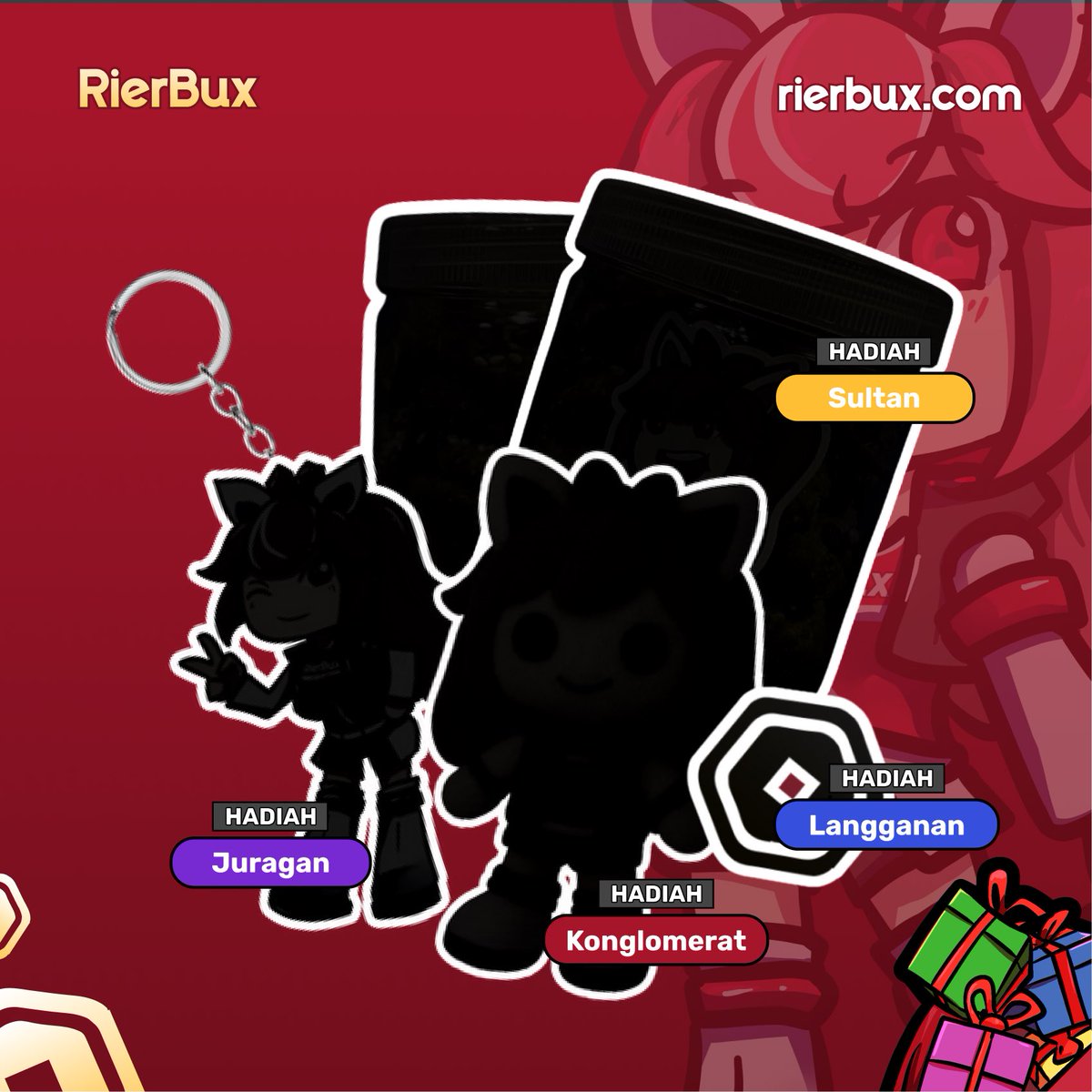 Ada 4 Hadiah Eksklusif yang Rier sudah siapkan untuk update kali ini ✨‼️

Masih siluet hitam, kalo kalian kepo ada apa aja hadiahnya, yuk cek sekarang 😆
🚀 rierbux.com/me

Boleh juga bantu like post Rier di Instagram yaa 😭👍
📸  instagram.com/p/DTSXb2PkqVY