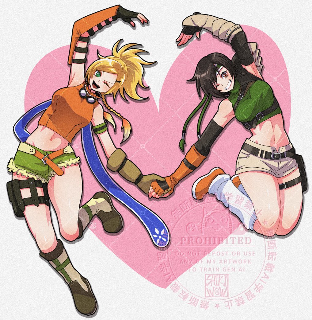 shikiwowB's tweet image. Rikku and Yuffie.
リュックとユフィ💕