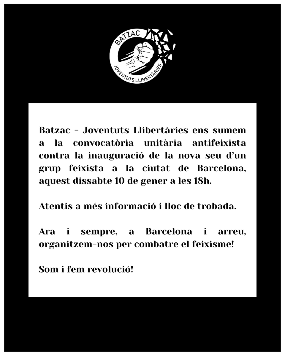 Batzac - Joventuts Llibertàries tweet media