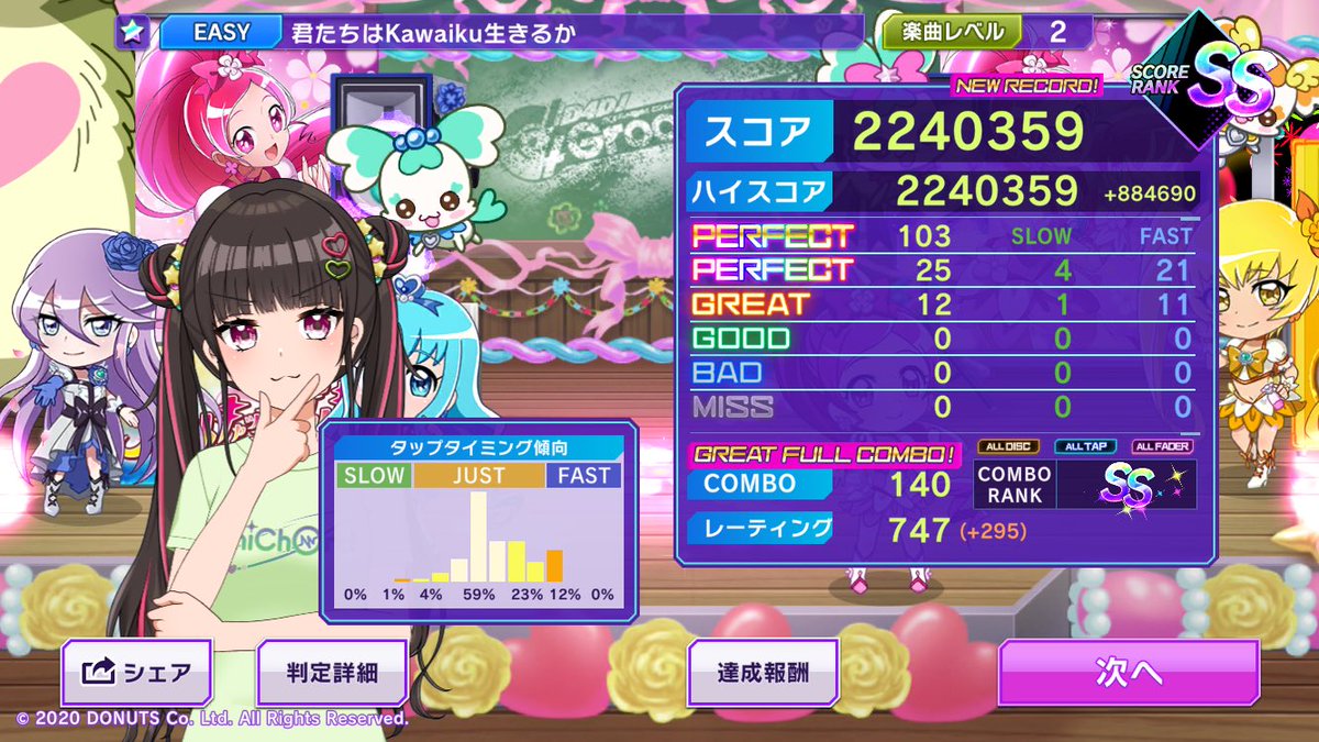 EASY]君たちはKawaiku生きるかをグレートフルコンボ！ 🎵D4DJ