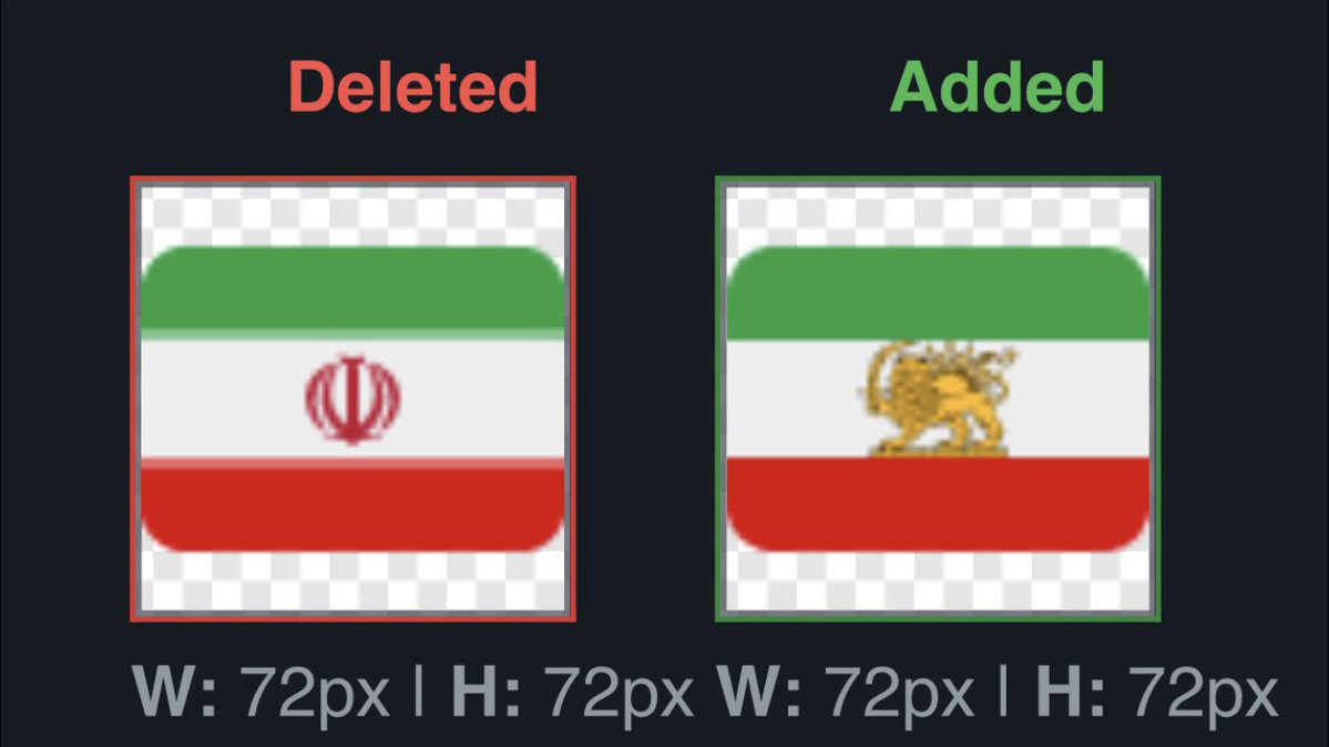 2irl4u's tweet image. Confirmed: tomorrow the 🇮🇷 emoji will update to reflect the Free Iran 

Thank you @X for spreading awareness while mainstream media won’t