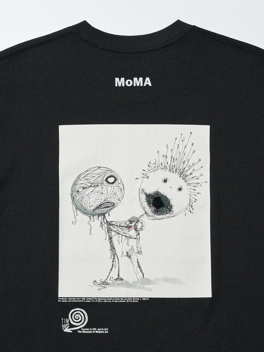 👕＜ティム・バートン展＞Tシャツがリリース決定❗️ MoMA