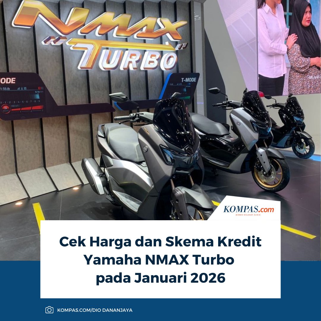 kompascom's tweet photo. Yamaha NMAX Turbo kembali jadi sorotan di awal 2026. Skutik bongsor ini menarik bukan hanya dari sisi performa, tapi juga skema pembelian dengan diskon yang menggugah.
Baca Selengkapnya ππ»
https://t.co/a8mt2XZtUZ
~NA #YamahaNMAX #NMAXTurbo #SkutikBongsor https://t.co/9u7wPsGC84