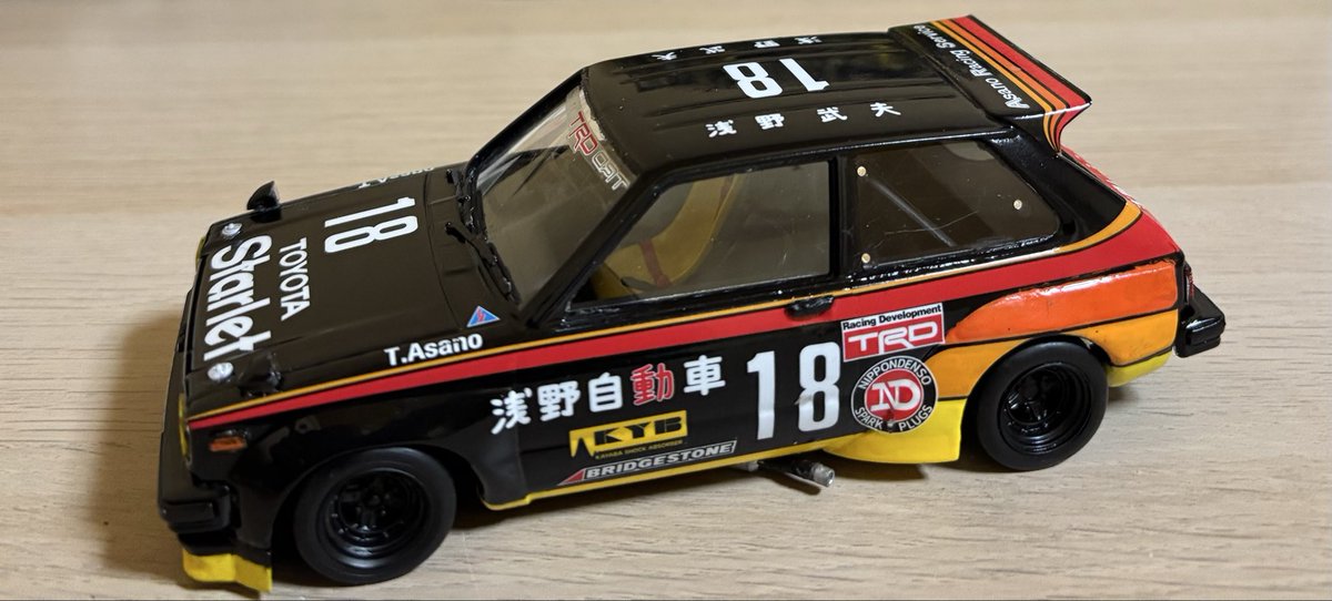 KP61浅野自動車完成。

以前ホワイトで製作した物を本来の姿にリメイク。

やらかし多数だけど雰囲気はいいからヨシ！