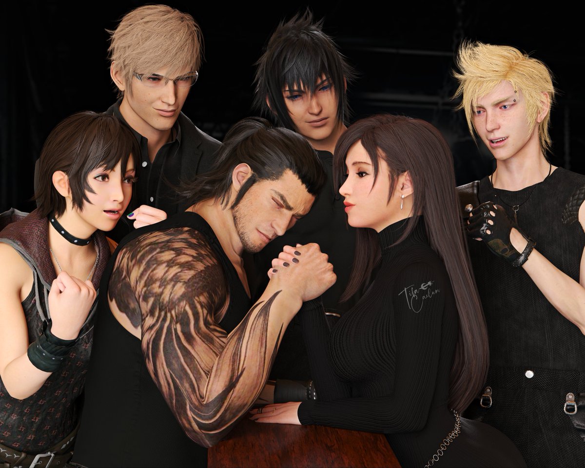 Tifa_Caelum's tweet image. Gladio is struggling 🤭