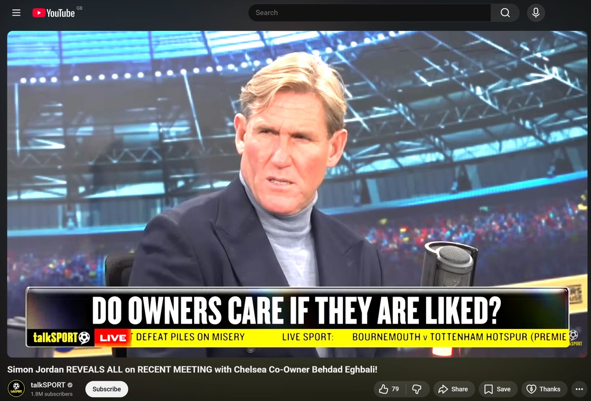 SW6Steve's tweet image. Mr BROWN ENVELOPE himself Simon Jordan tells Talksport he admires and rates EGHBALI as a powerhouse after meeting with him, He has just confirmed his nose is covered in 💩from being up EGHBALIs backside