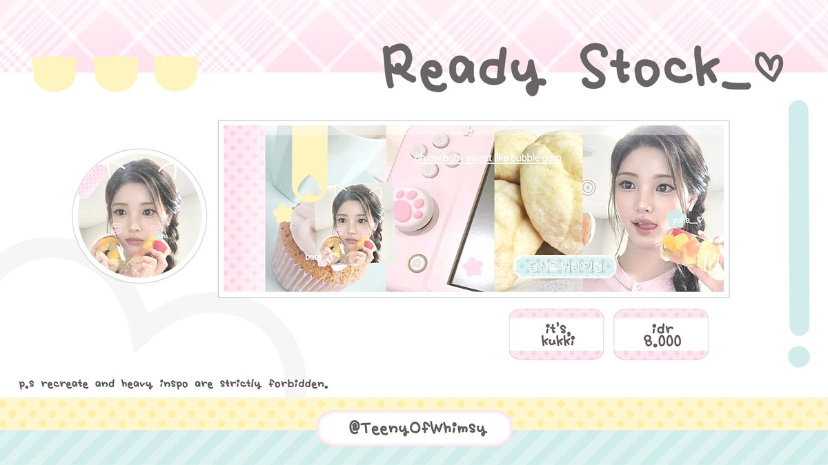 TeenyOfWhimsy's tweet image. hii, mind to help retweet? thank youu ♥︎ #zonauang 

emLOo, aku punya layout ready stock &amp;lt; yuha, moka, keonho, hanni, &amp;amp; seonghyeon &amp;gt; yang bisa kamu miliki sekarang hanya dengan 8.000 koin sajaa! ketuk roomchat aku jika tertarik . . 📞💨