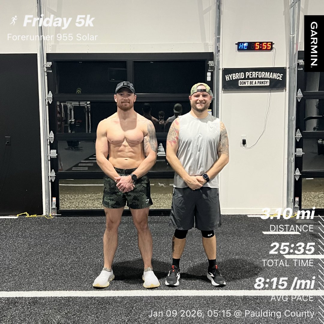 HYBPerformance's tweet image. Friday 5k. 

LEVEL UP. 

#HybridAthlete