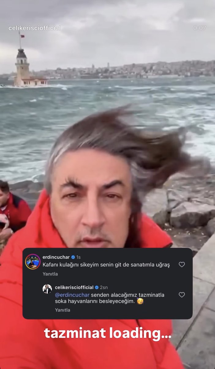 Gereği yapılsın! <a href="/AliYerlikaya/">Ali Yerlikaya</a> <a href="/TC_icisleri/">T.C. İçişleri Bakanlığı</a>  <a href="/adalet_bakanlik/">T.C. Adalet Bakanlığı</a> önce hakaret, sonra sanatçıyı tehdit eden bu terbiyesiz ile ilgili gerekli işlemleri başlatıyoruz. Alacağım tazminatla sokak hayvanlarını besleyeceğim.