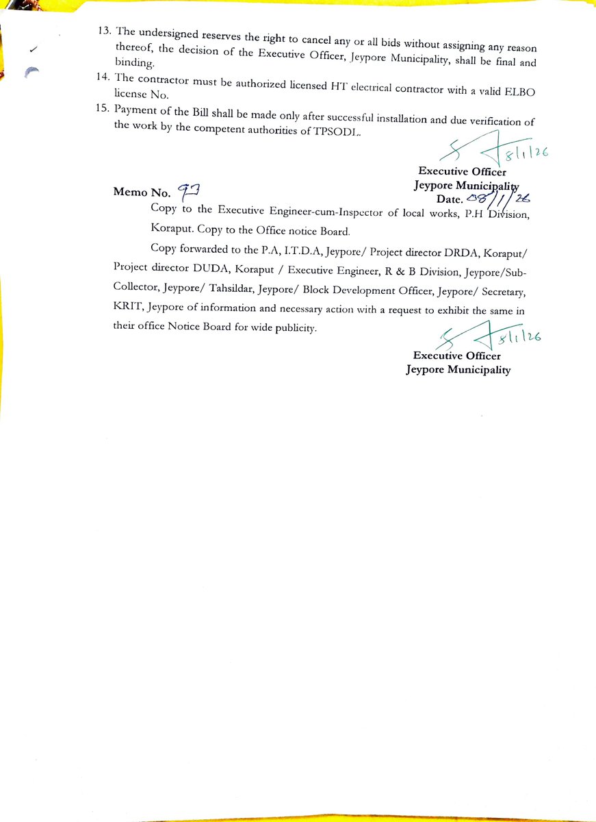 Jeypore Municipality tweet media