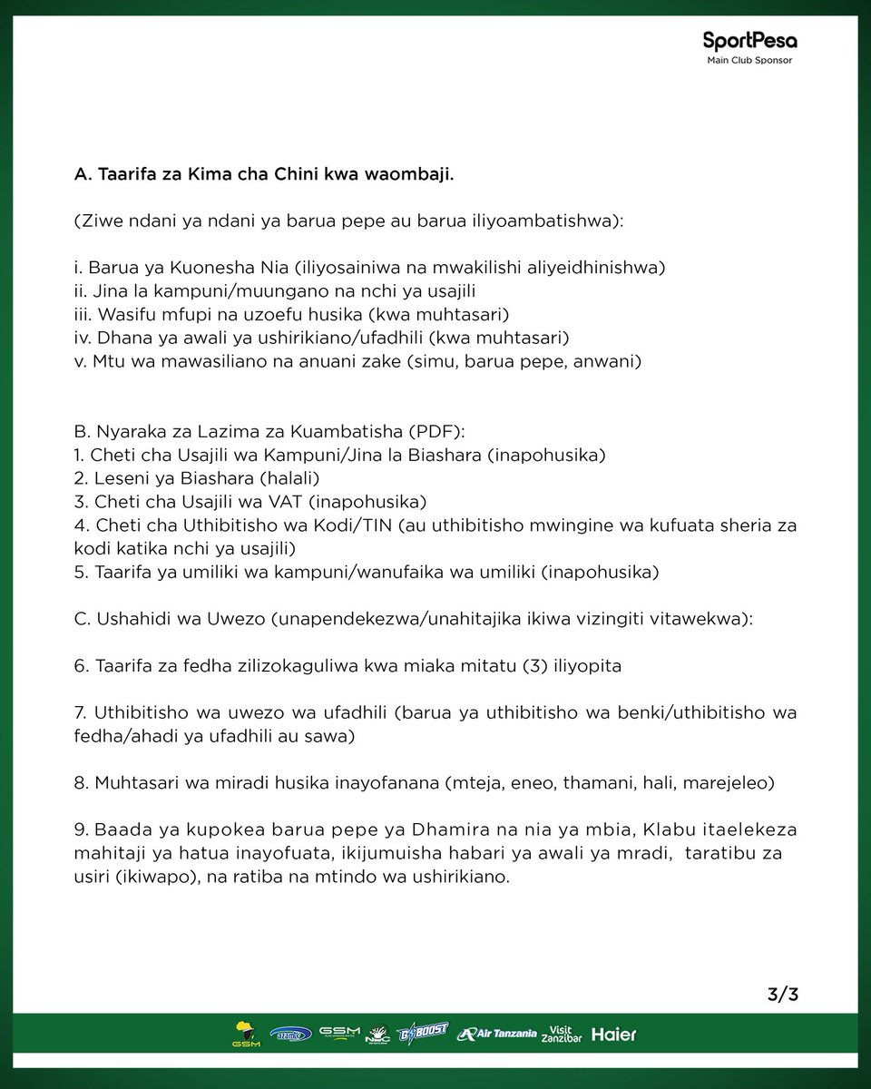 YoungAfricansSC's tweet image. TAARIFA KWA UMMA 

#TimuYaWananchi 
#DaimaMbeleNyumaMwiko