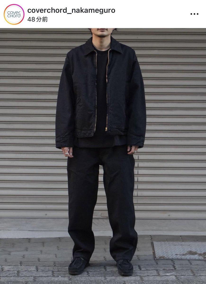 COMOLI ブラックデニムジップショートジャケット いろんなショップの