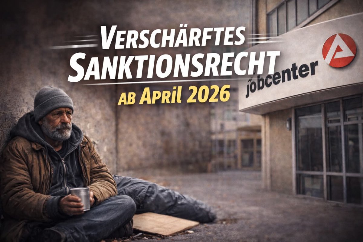 Der Staat sorgt für Obdachlosigkeit!
Stoppt die Neue Grundsicherung!