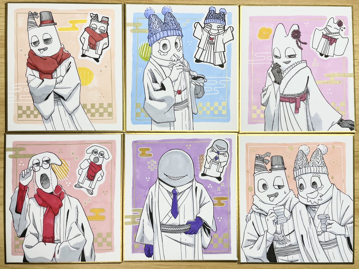 こちらはとやんさんの色紙も 私のスペースで一緒に出します！👏 売り子