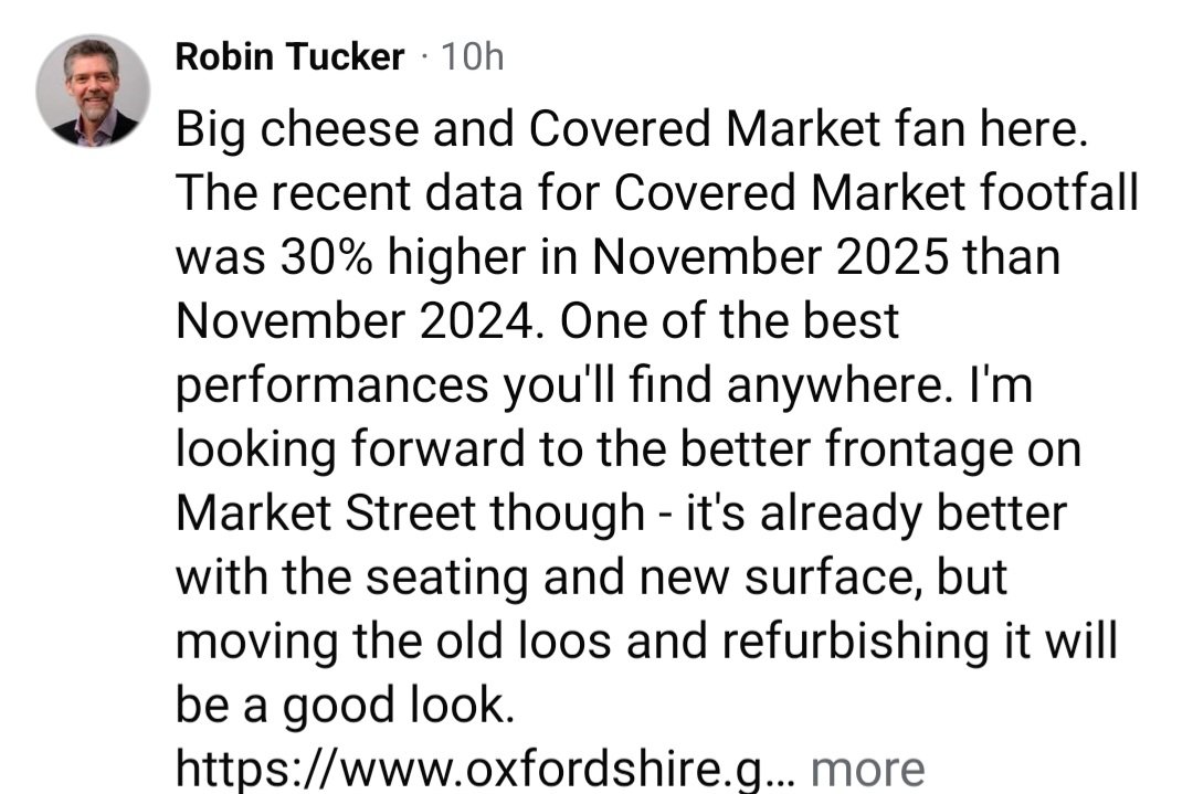 Yet another independent Oxford business complains about the impact of a reduction in access to their shop, on top of other council schemes.

Naturally, one of the Council's biggest cheerleaders for vehicular restrictions pipes up - and tells them how everything is now better.