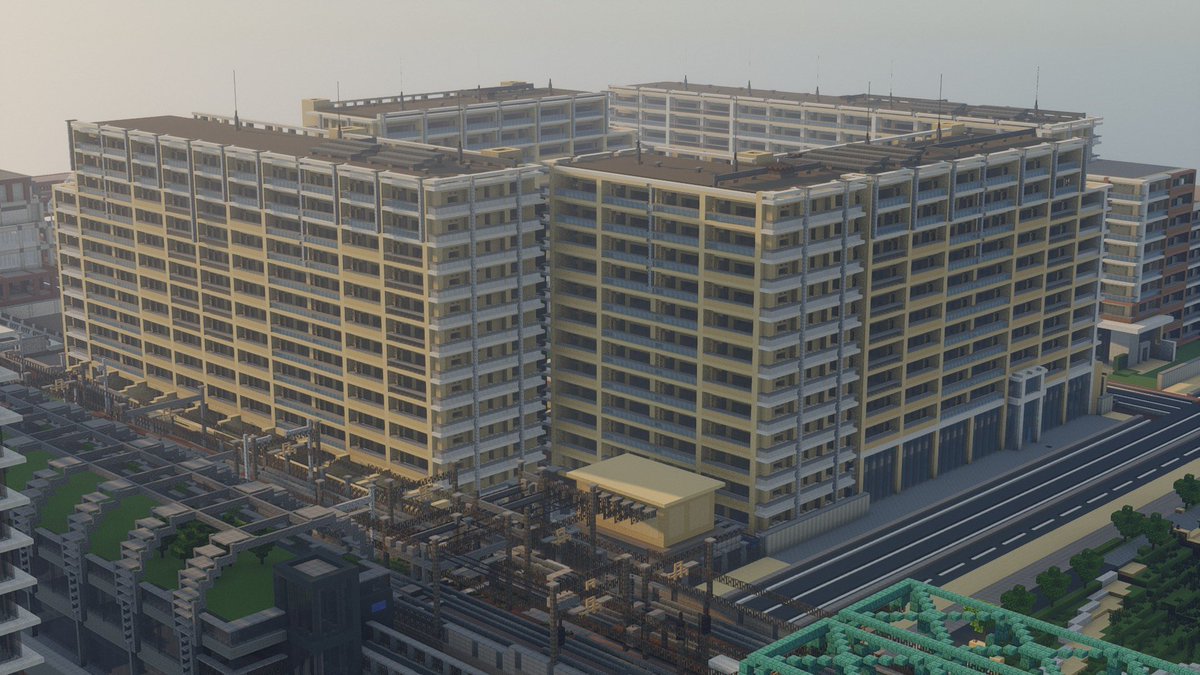 kaicyou2532's tweet photo. マイクラで作ったマンション集
#マイクラ　#Minecraft https://t.co/xdPk5ngpZW