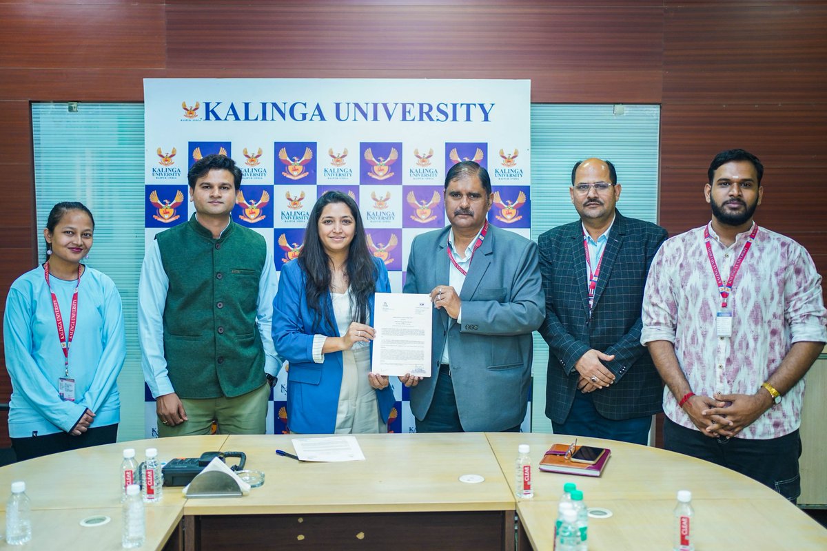 Kalinga_CG's tweet photo. Kalinga University has taken another powerful step toward shaping future-ready leaders by extending its MoU with Young Indians (Yi), an integral initiative of the CII, for a further period of three years. https://t.co/QgohGpvlVw