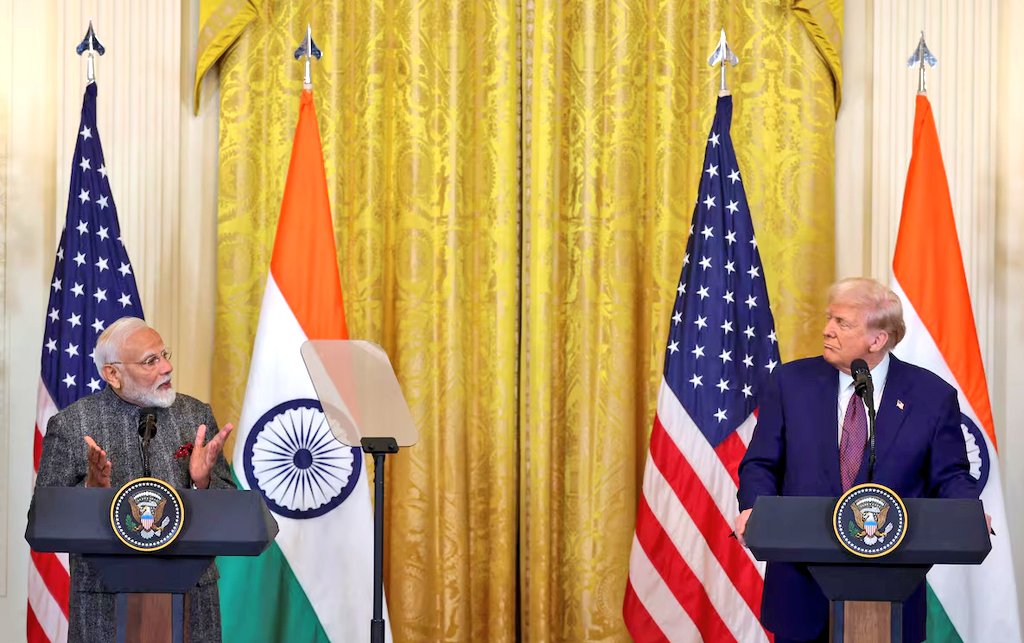 🇮🇳INDIA-🇺🇸US TRADE TALKS STALL AMID TARIFF PRESSURE🚨

    India’s long-negotiated trade deal with the United States collapsed after Prime Minister Narendra Modi did not place a closing call to President Donald Trump, U.S. Commerce Secretary Howard Lutnick said. 

    Washington
