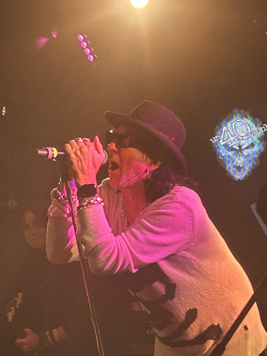 KNAC's tweet photo. Taime Downe of Faster Pussycat is on stage #KNAC #KNAC40 #PureRock https://t.co/oiqKcEIA9q