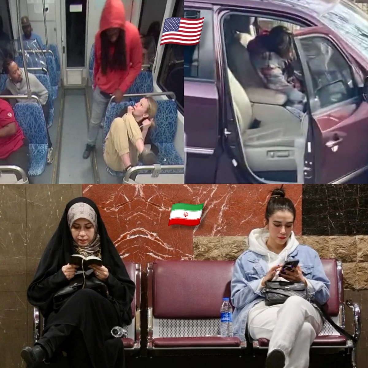 🇺🇸🇮🇷 | Women life in Iran. VS Women life USA.