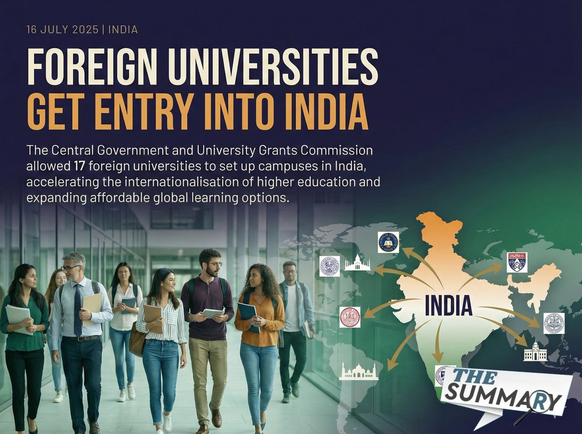 #Education in #Bharat..Big Movements of 2025
4-5/12. 
- Tripura Crosses the literacy mile stone
- Foreign universities get entry into Bharat