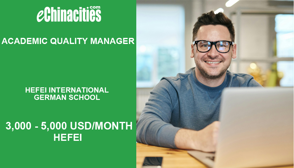 eChinacities's tweet image. Academic Quality Manager in Hefei,China 
jobs.echinacities.com/jobchapter/135…

#Jobs #chinajobs #JobsInChina #careers #workinchina #SearchJobs #hiring #onlinejobs #recruitment
#eChinacities.com is a platform for #employers and #job seekers (it's free).