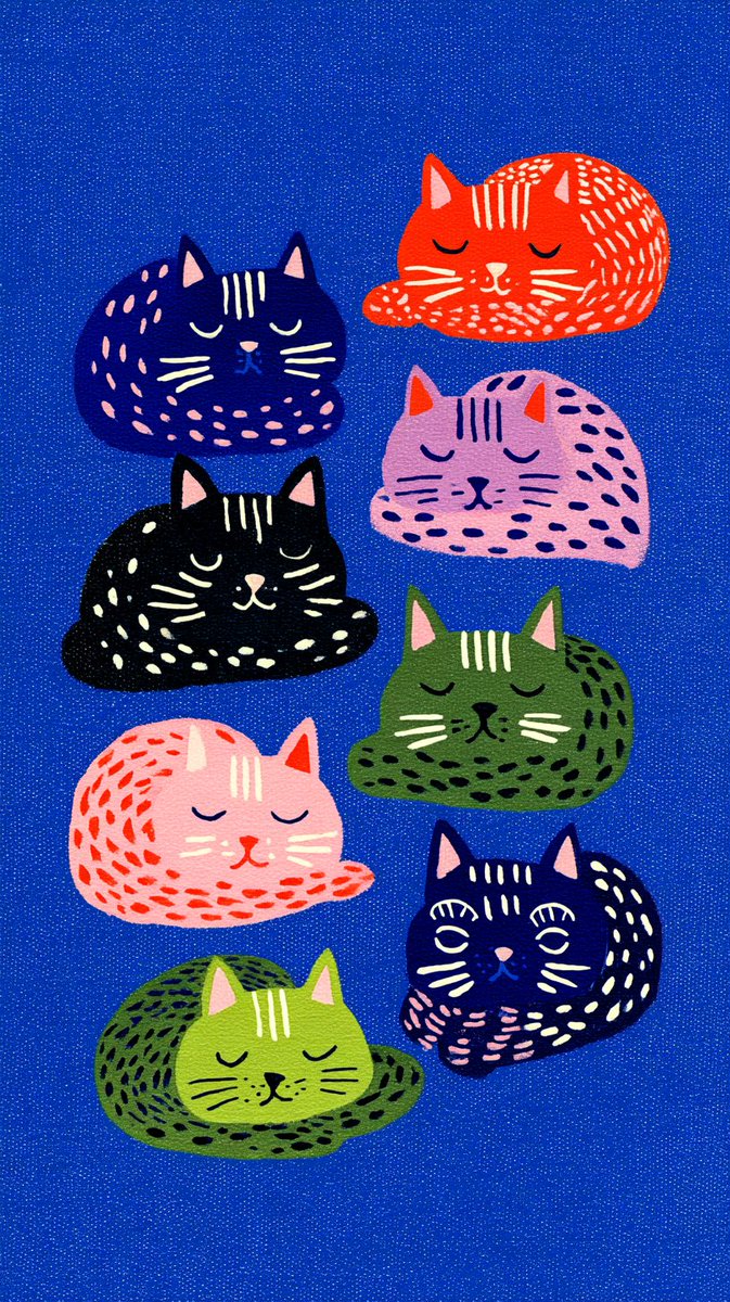 Cat morning 🌄 ♥️ 
Which color is your favorite