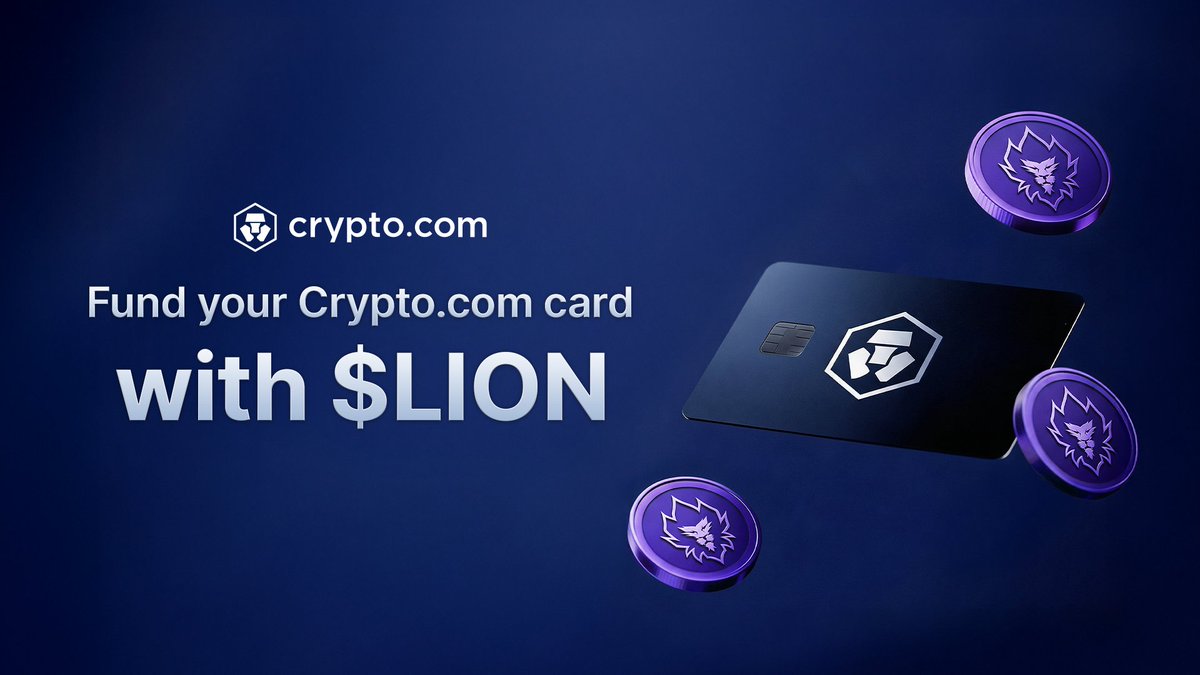 💳 You can now fund your Crypto.com Card with $LION!

Fund your Card: crypto.onelink.me/ADTi/4vf93oue