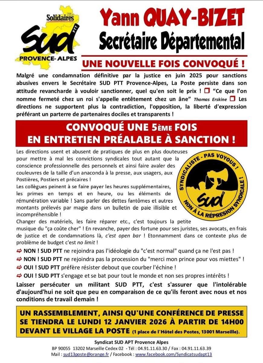 SUD APT 13/04/05 tweet media