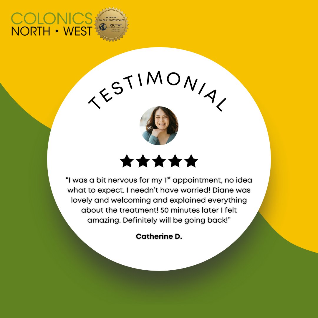 ColonicsNW's tweet image. "I was a bit nervous for my 1st appointment, no idea what to expect. I needn’t have worried! Diane was lovely and welcoming and explained everything about the treatment! 50 minutes later I felt amazing. Definitely will be going back 👍🏼" - Catherine D.
☎️ 07793 894922