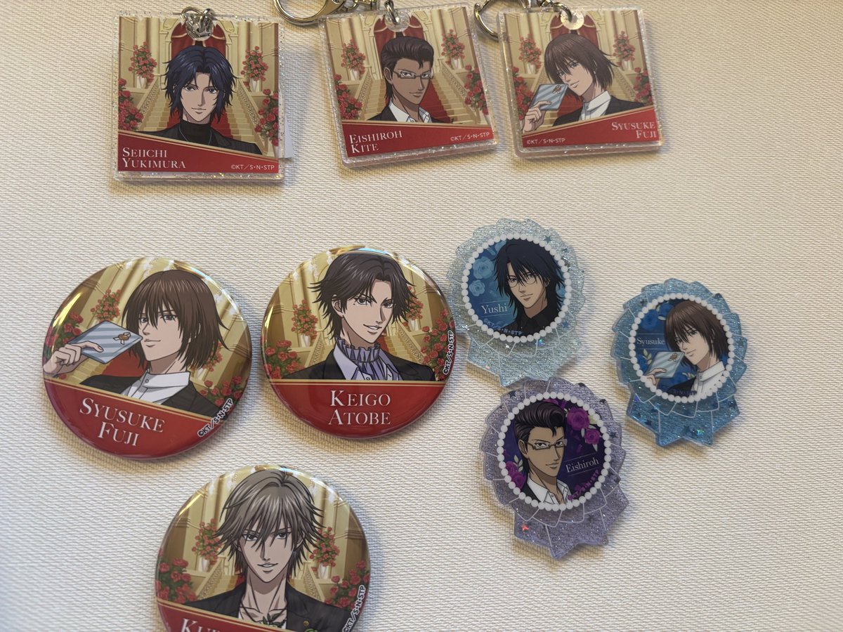交換】新テニスの王子様 イオンコラボ 缶バッジ アクキー ロゼット 求