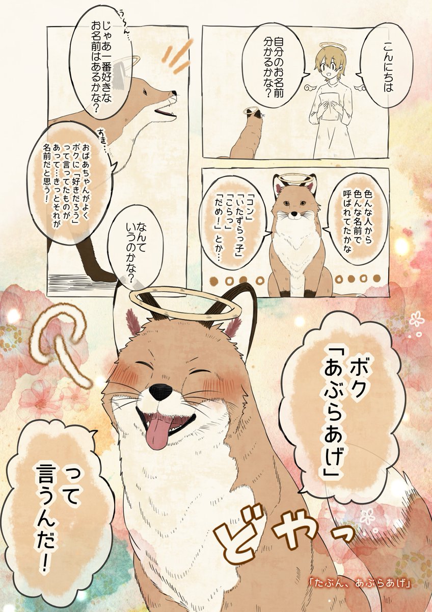 自分の名前を勘違いしているキツネ

#自分の名前を勘違いしている子