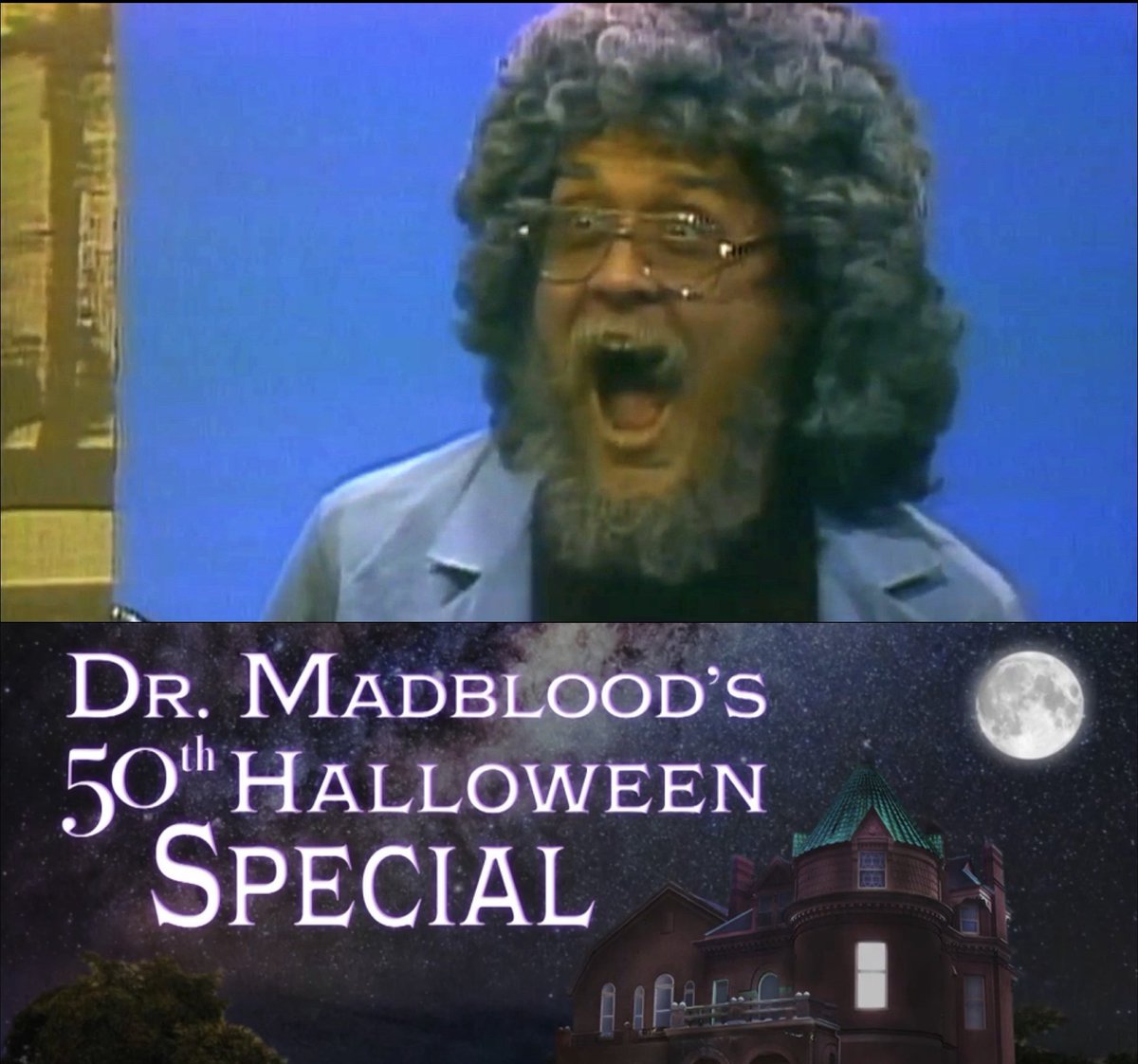 MovingPictures2's tweet image. #FF Follow Friday - Be careful next time you look into a mirror; it might be Doolbdam! Doctor Madblood’s 50th Annual Halloween Special at whro.org/madblood @Madblood madblood.net