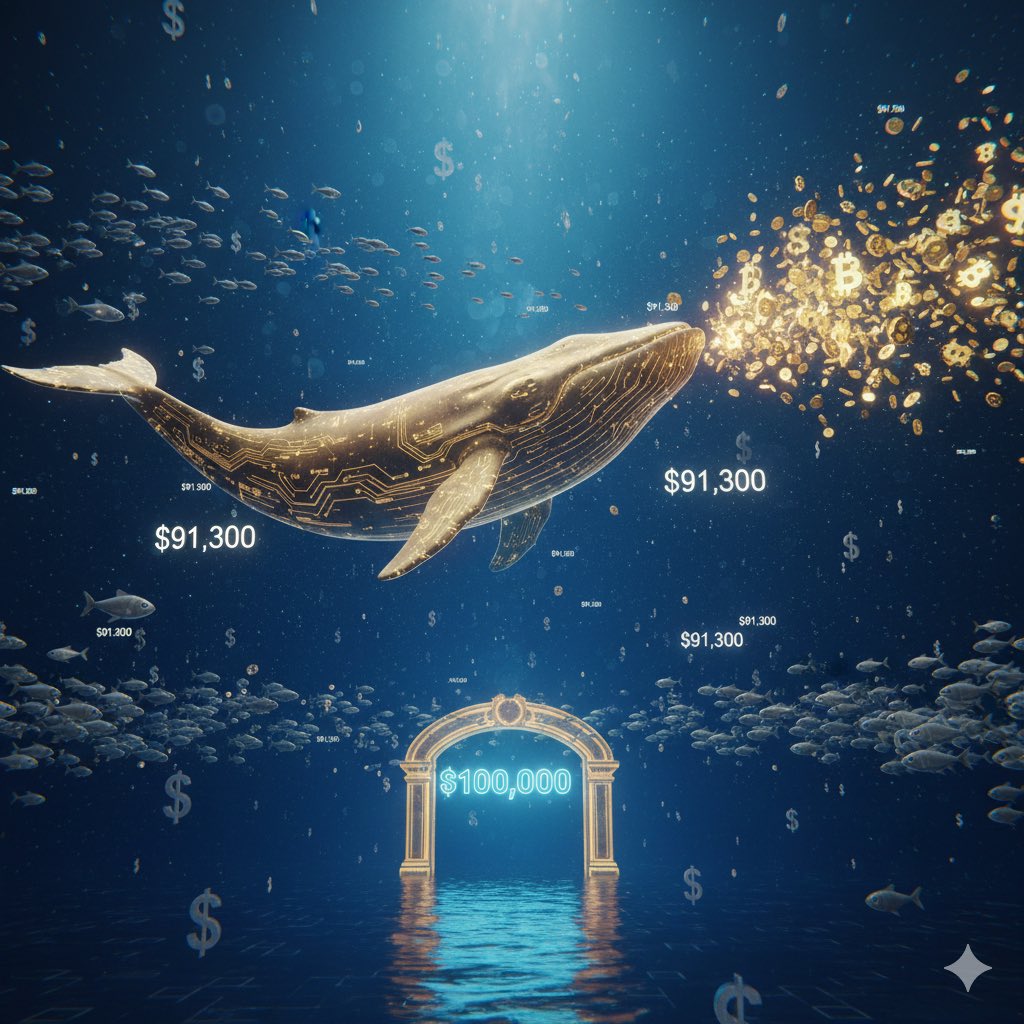 🚨 개미 털기가 진행되는 $91,000구간. 하지만 고래들은 조용히 매집 중입니다. 온체인 데이터에 따르면, $100K 이상의 대량  비트코인 거래 건수가 지난 24시간 동안 급증했습니다. 이는 기관 및 고래들이 하락을 이용해 저가 매수를 하고