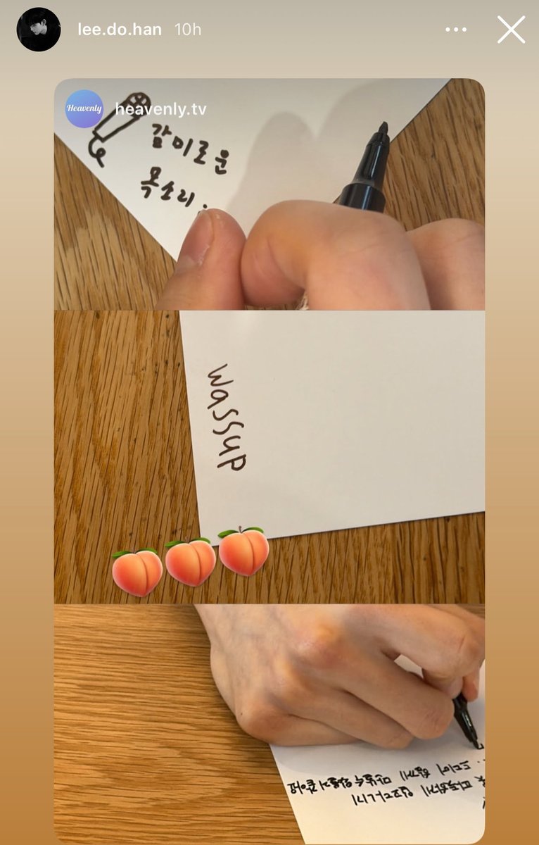 His hands and writings are so beautiful, no less than the person🐺

#이도한 #복숭아꽃이피었습니다