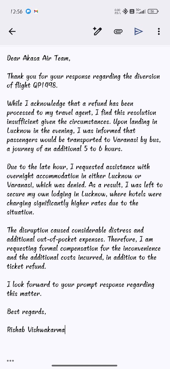 RISHABKING1's tweet photo. @AkasaAir I would like to add ,@DGCAIndia  on this matter flight was supposed to take off at 13:10 but @AkasaAir was already late and take off at 14:05 around and landed at 17:05 at lucknow airport instead of varanasi airport i was seated in the plane more then 5 hr No refreshment provided https://t.co/ildoWjyCxR