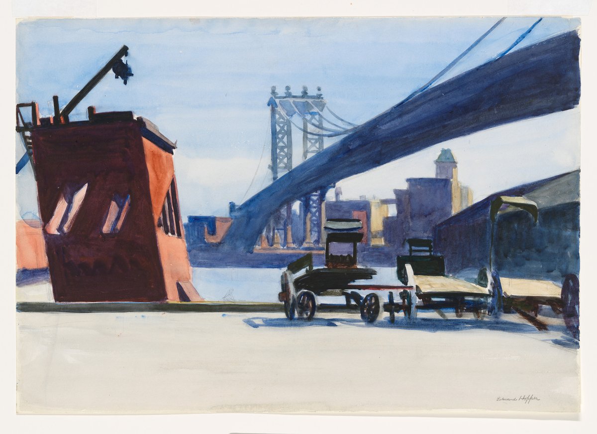 Manhattan Bridge - 1926 #artbots #hopper