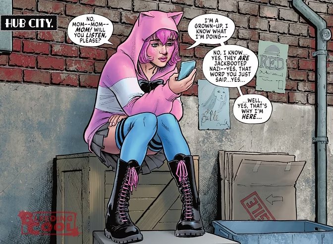 bunnielesbian's tweet image. "hey guys here's your trans rep, she's dressed like a reddit stereotype and also says the groomer line! aren't you happy?"