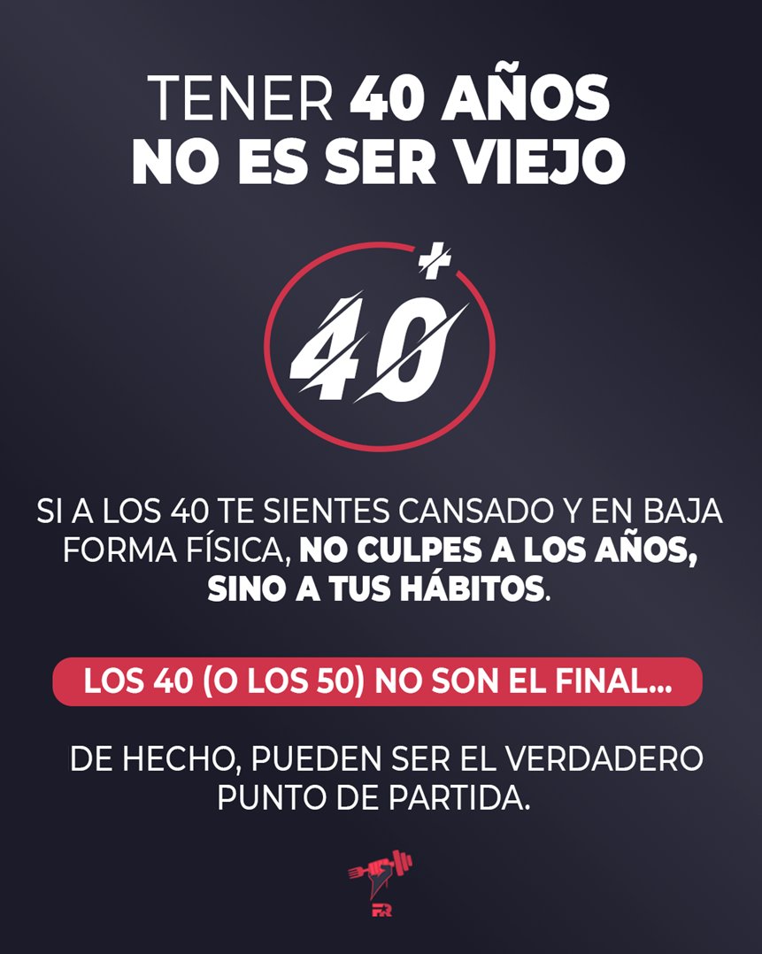 Muchas de las cosas que achacamos a la edad, se deben a la inactividad.

Los hábitos tienen más poder que los años.

Cuanto antes empieces mejor, pero nunca es tarda para empezar.