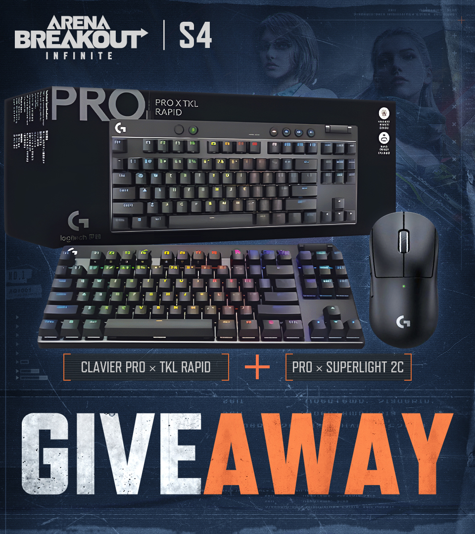 ArenaBreakoutPC's tweet image. TIRAGE AU SORT spécial lancement FR 🇫🇷

French is here in Arena Breakout: Infinite, and let's celebrate with a giveaway — let's celebrate with a Logitech keyboard &amp;amp; mouse giveaway! 

Pour participer :
 - RT + Follow @ArenaBreakoutPC
 - Tag un ami avec qui tu veux extraire dans…