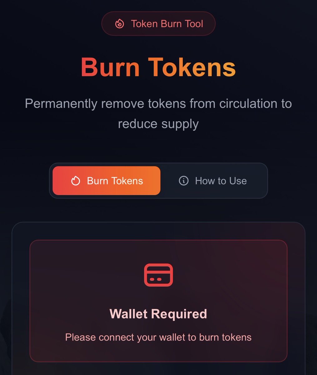 toolther's tweet photo. Token burning should be simple.
With ToolTher, founders can burn tokens to reduce supply
and manage tokenomics without touching code.
Built for Solana.
🔗 https://t.co/wpL9VJnF4j
#sol #solana #SolanaCrypto #createtoken #pumpfun #pinksale https://t.co/1zcIhMX9wU
