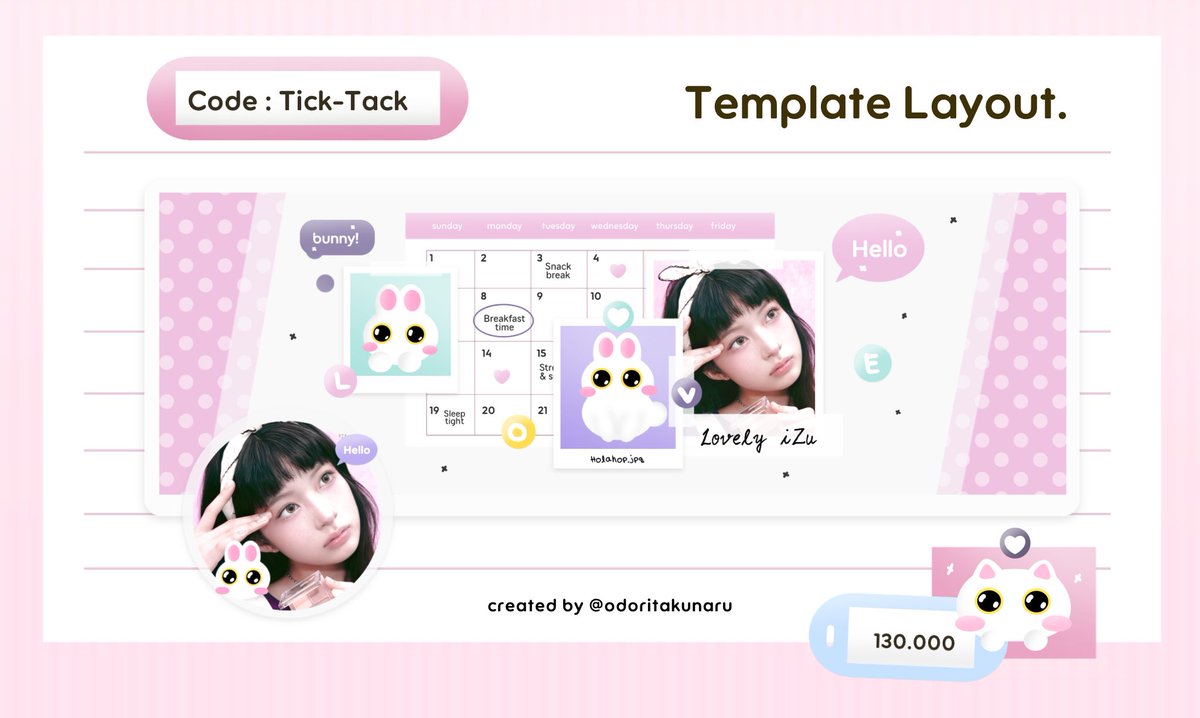 odoritakunaru's tweet image. selamat sore semuanya, bantu repost postingan ini ya ! terima kasih 🥺

hello, izumi punya 5 template layout yang bisa di take dari sekarang ! teman-teman bisa cek harga nya di preview dan ALT yaa ! bisa dm izumi jika berminat #zonaba #zonauang