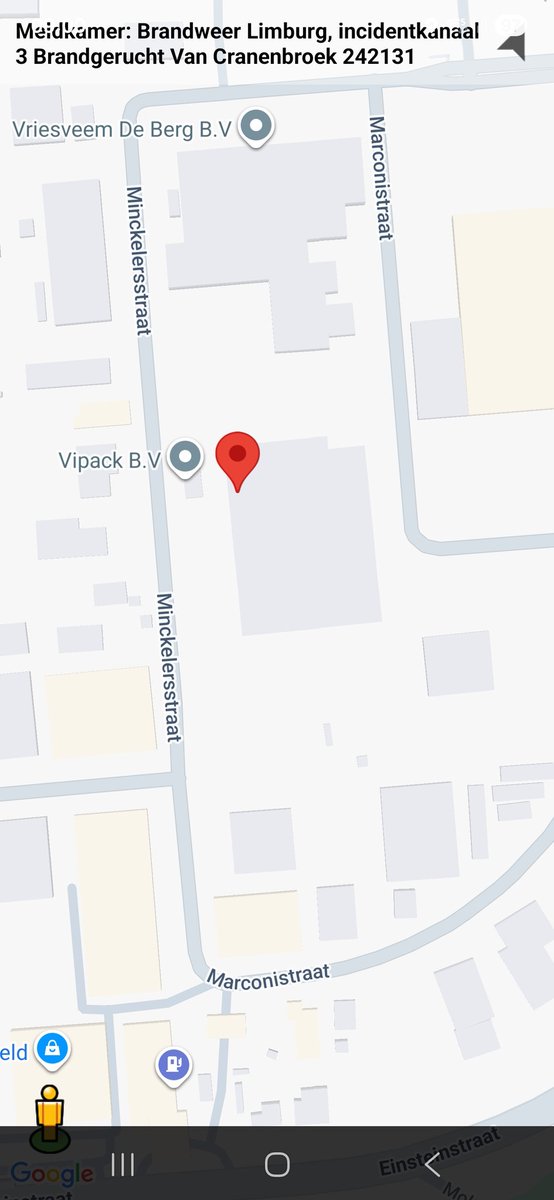 Brandgerucht bij Van Cranenbroek